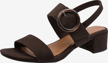 Sandales MARCO TOZZI en marron : devant