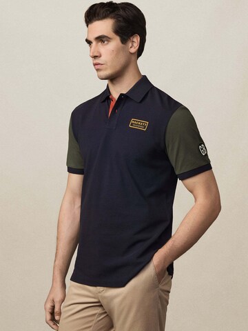 Hackett London Poloshirt 'HERITAGE RALLY MULTI' in Schwarz