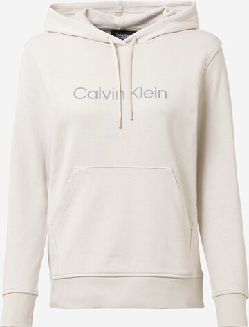 Calvin Klein Performance Athletic Sweatshirt in Beige: front