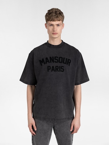 Mansour Shirt 'Paris College' in Black: front