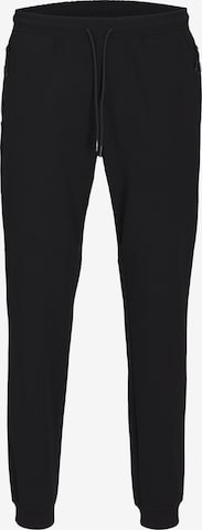 JACK & JONES Tapered Pants in Black: front