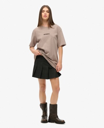 T-shirt oversize Superdry en marron