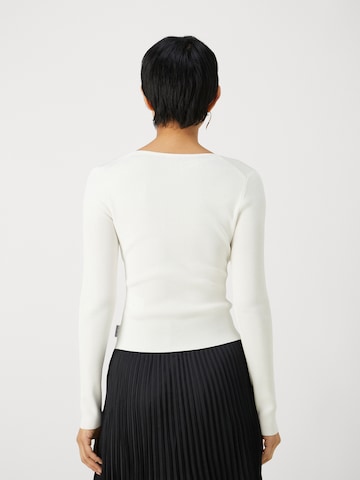 HUGO Πουλόβερ 'Satch' σε λευκό