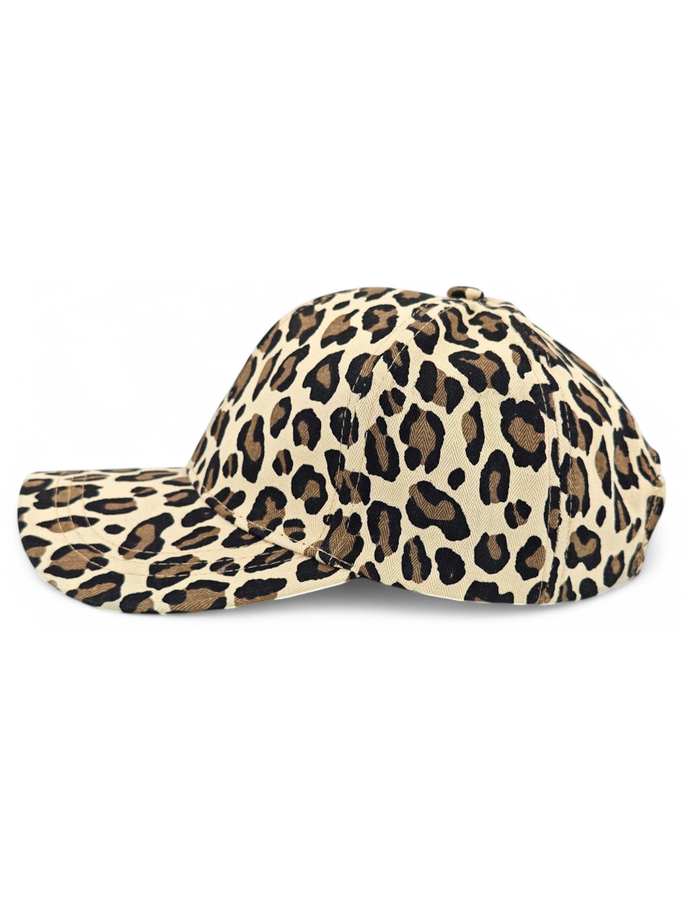 styleBREAKER Cap 'Baseball Cap mit Leo Muster'‌‌‌‌‌‌‌‌ in Beige