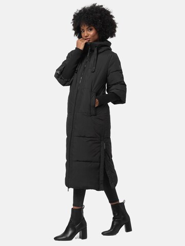 NAVAHOO Winter Coat 'Ciao Miau XIV' in Black: front