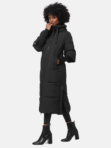 NAVAHOO Winter Coat 'Ciao Miau XIV' in Black: front