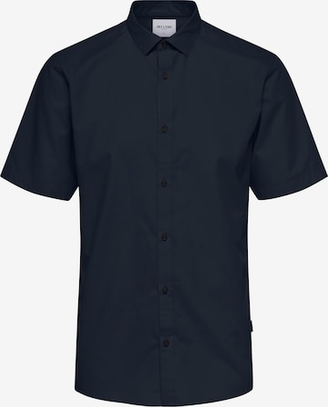 Only & Sons Regular fit Button Up Shirt 'Sane' in Blue: front