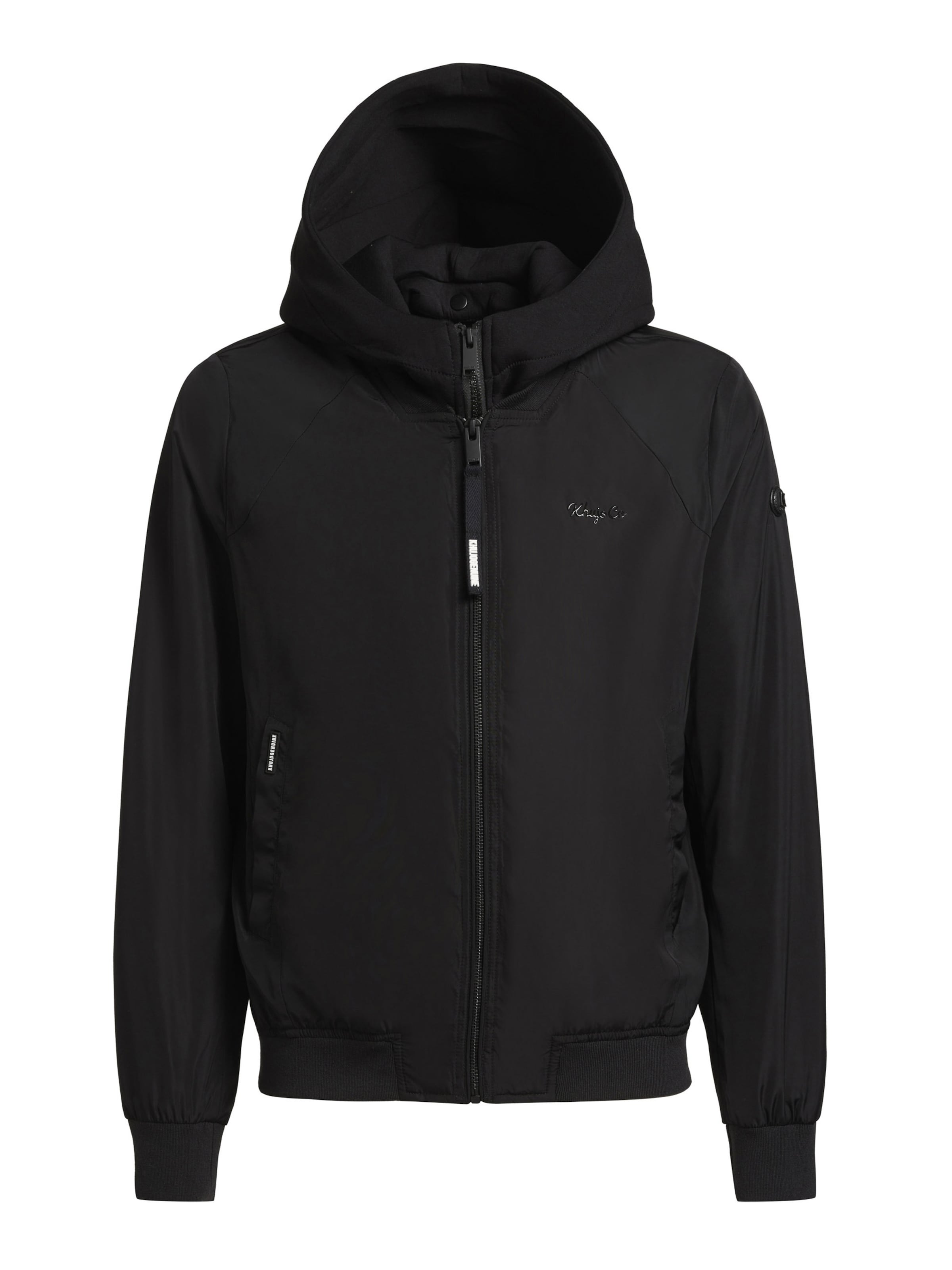 Veste mi-saison 'SEEAM' khujo en noir : devant