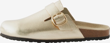 Clogs 'Forever Comfort®' di Next in oro: frontale