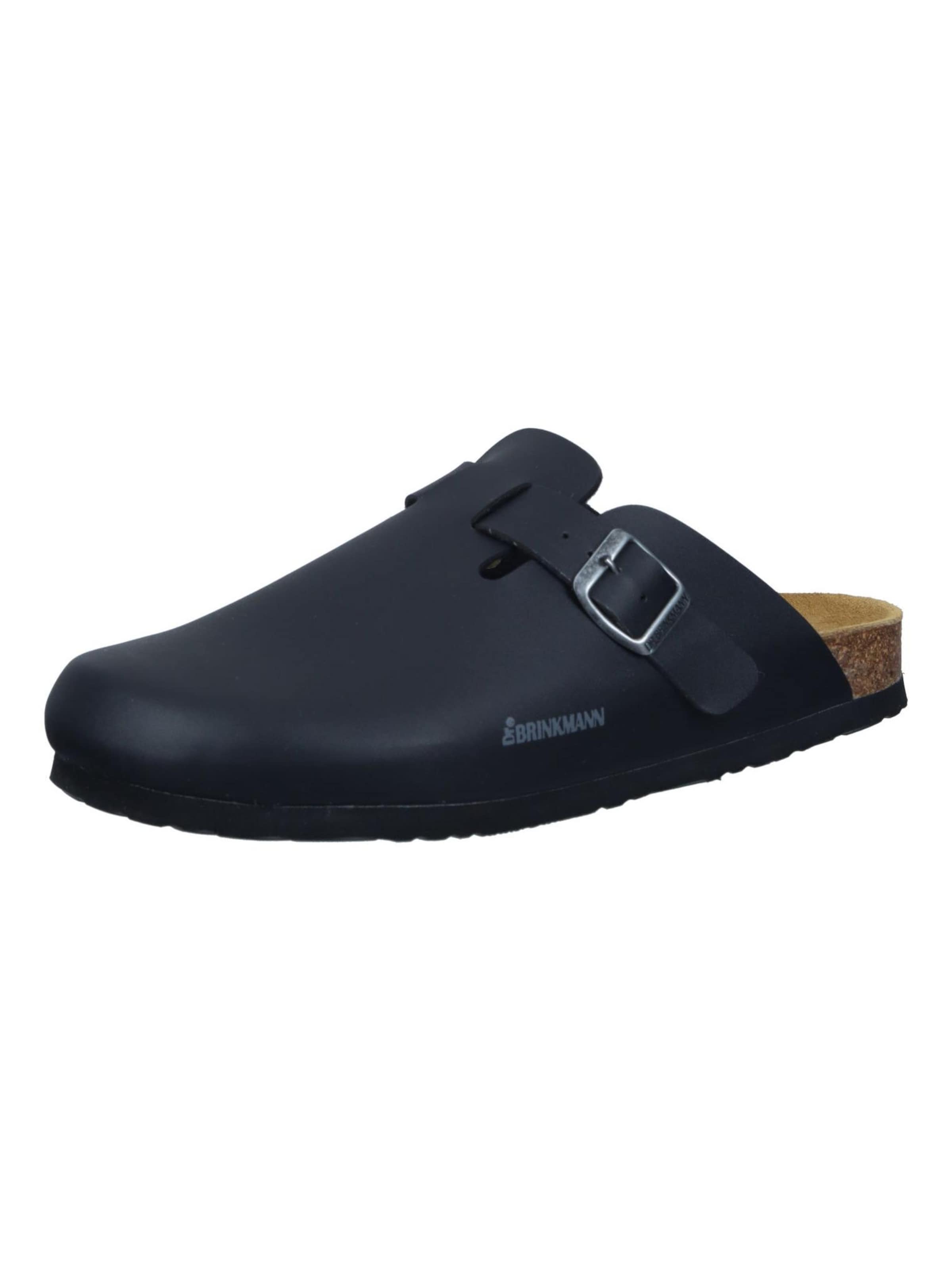 DR. BRINKMANN Clogs 'NERPIO'‌‌‌‌‌‌‌‌ in Schwarz: Vorderseite