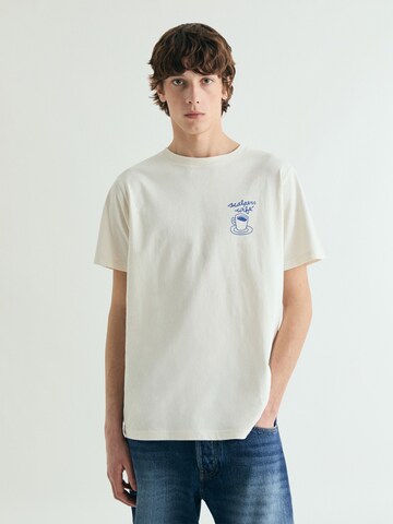 T-Shirt 'Cafe' Scalpers en beige
