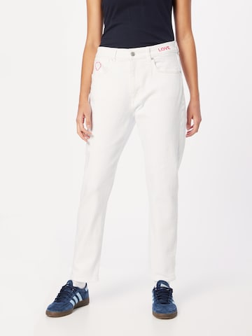 BOSS Regular Jeans in Weiß: Vorderseite
