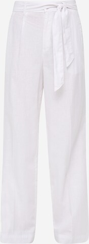 s.Oliver Wide leg Broek in Wit: voorkant