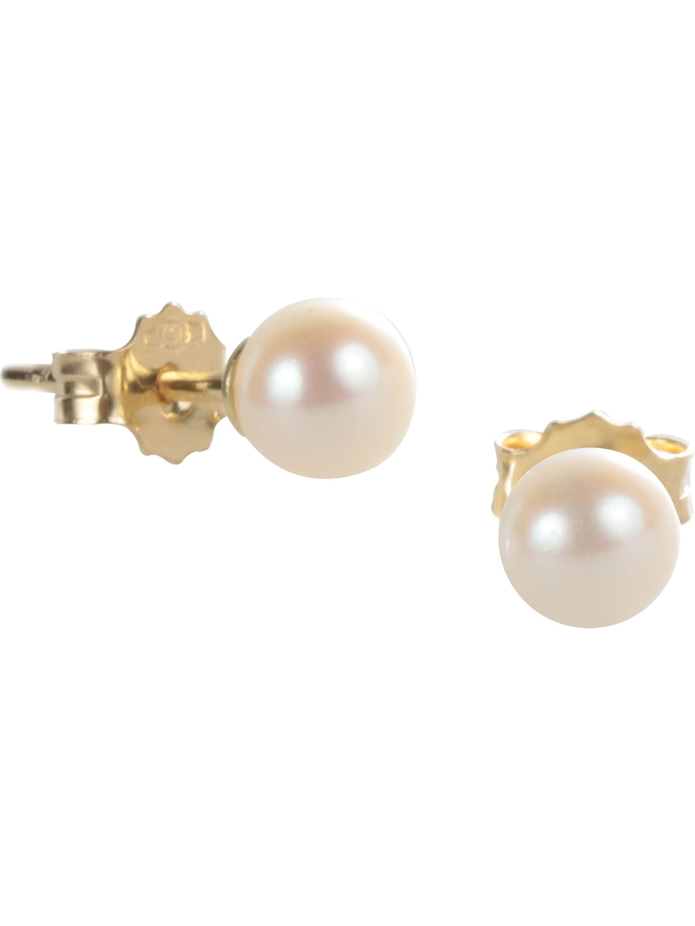 CHRIST Ohrringe in Gelb: Vorderseite