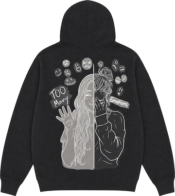 Sweat-shirt 'Borderline - Hoodie' JustDepressed Clothing en noir : devant