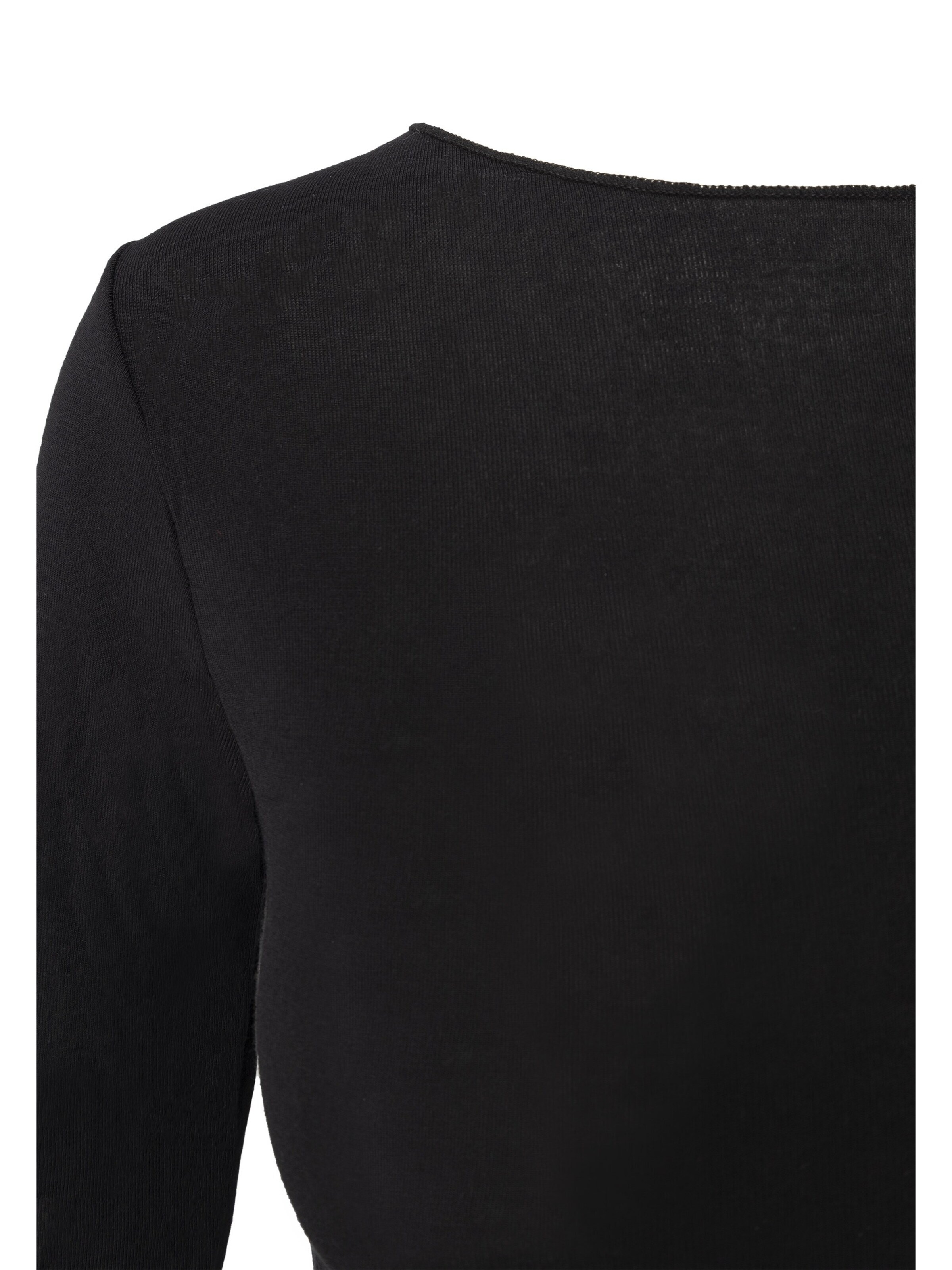 Ciocca - Camiseta térmica 'Cashmere undershirt barchetta' en negro