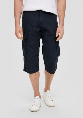 s.Oliver Loosefit Cargobroek in Blauw: voorkant