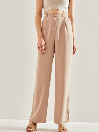 Bianco Lucci Pantalon à pince en beige, Vue avec produit