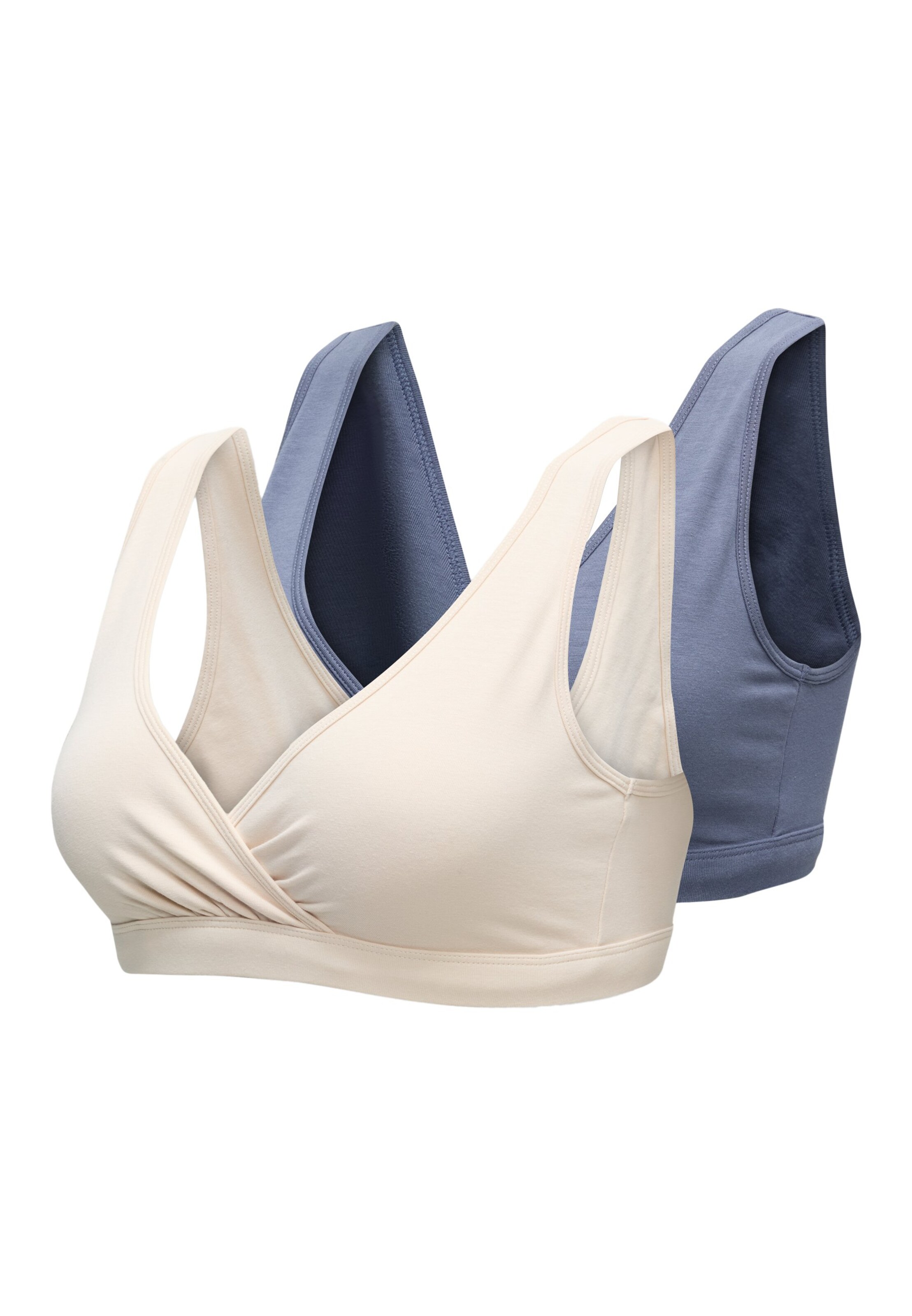 Bustier Soutien-gorge d’allaitement Lindex Maternity en beige : devant