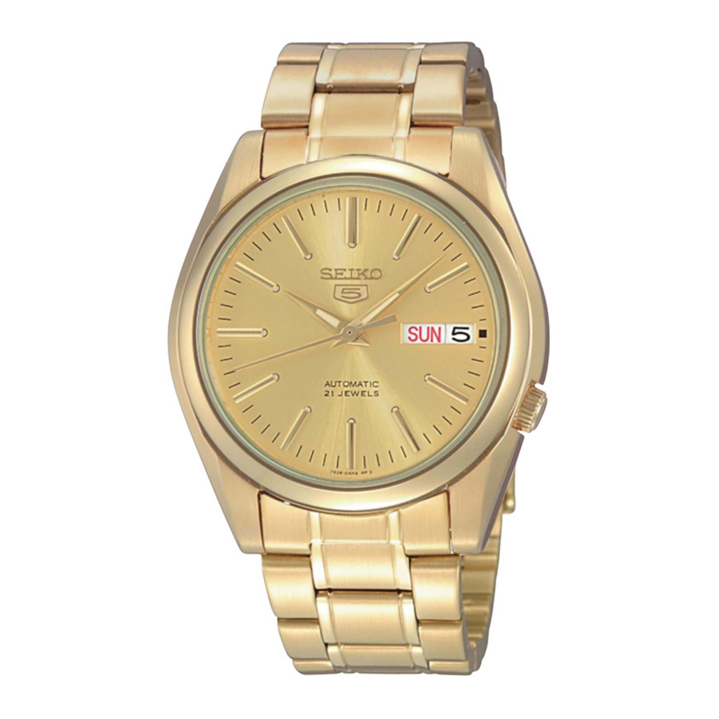 SEIKO Analoguhr in Gold: Vorderseite