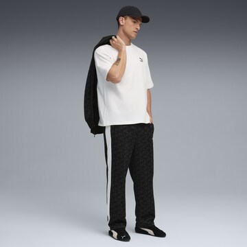 PUMA Loosefit Sportbroek 'T7' in Zwart