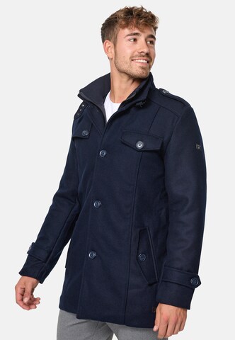 INDICODE JEANS Between-Seasons Coat 'Brandon' in Blue