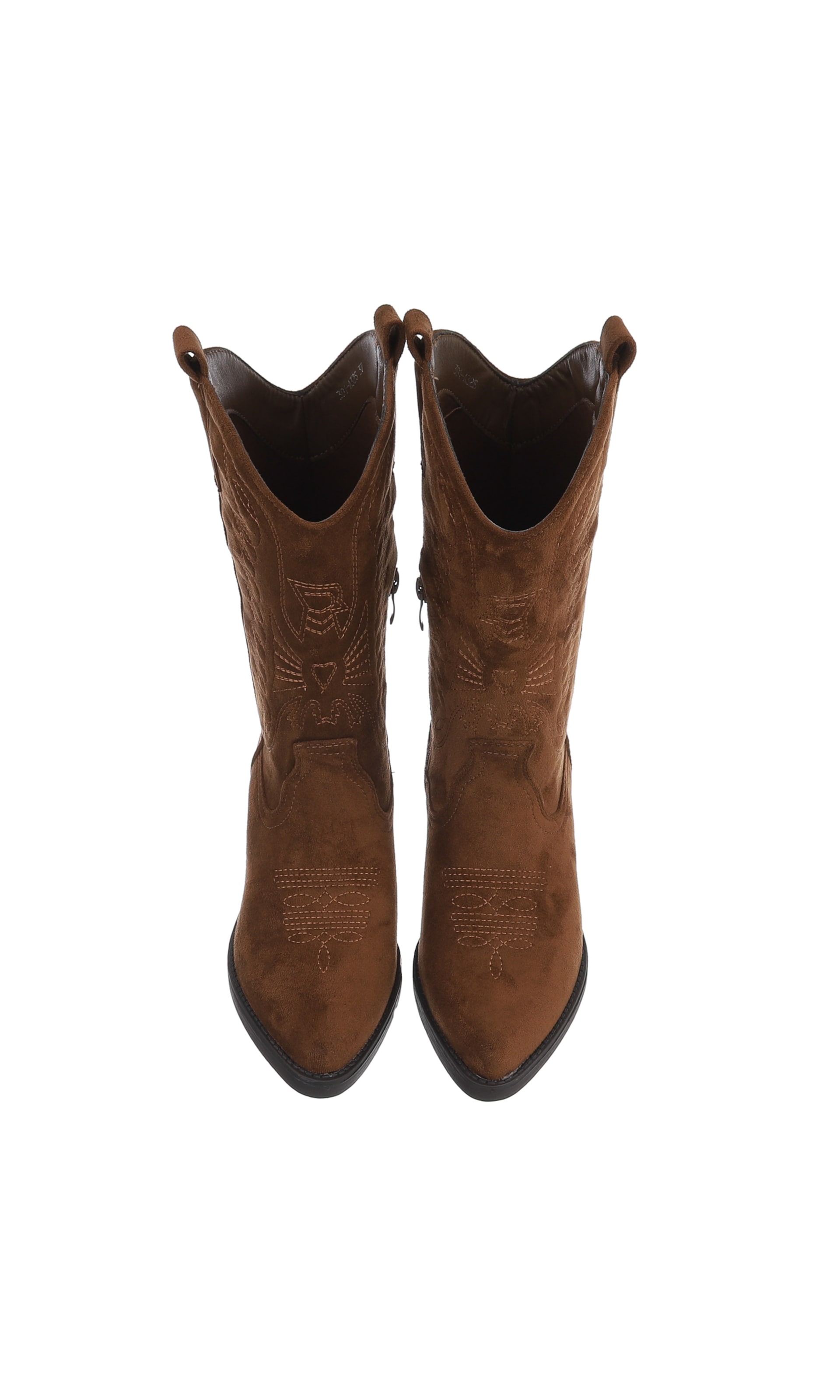 Ital-Design Cowboystiefel in Braun