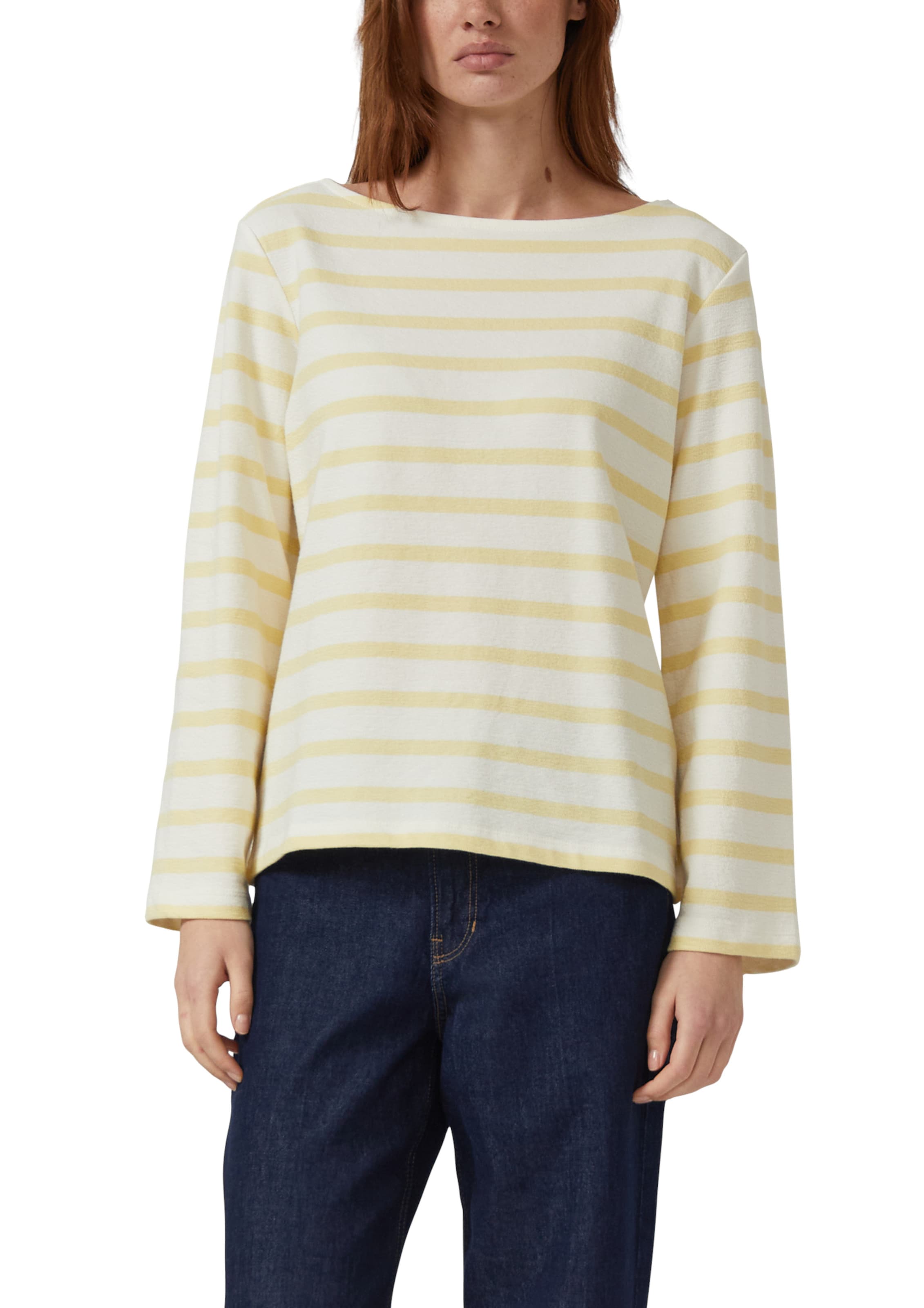 s.Oliver Sweatshirt in Geel: voorkant