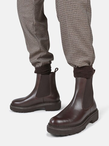 Crickit Chelsea boots ' URBINO ' in Bruin: voorkant