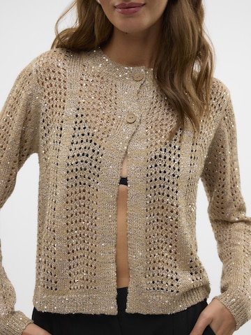 VERO MODA Strickjacke 'LEILANI' in Beige