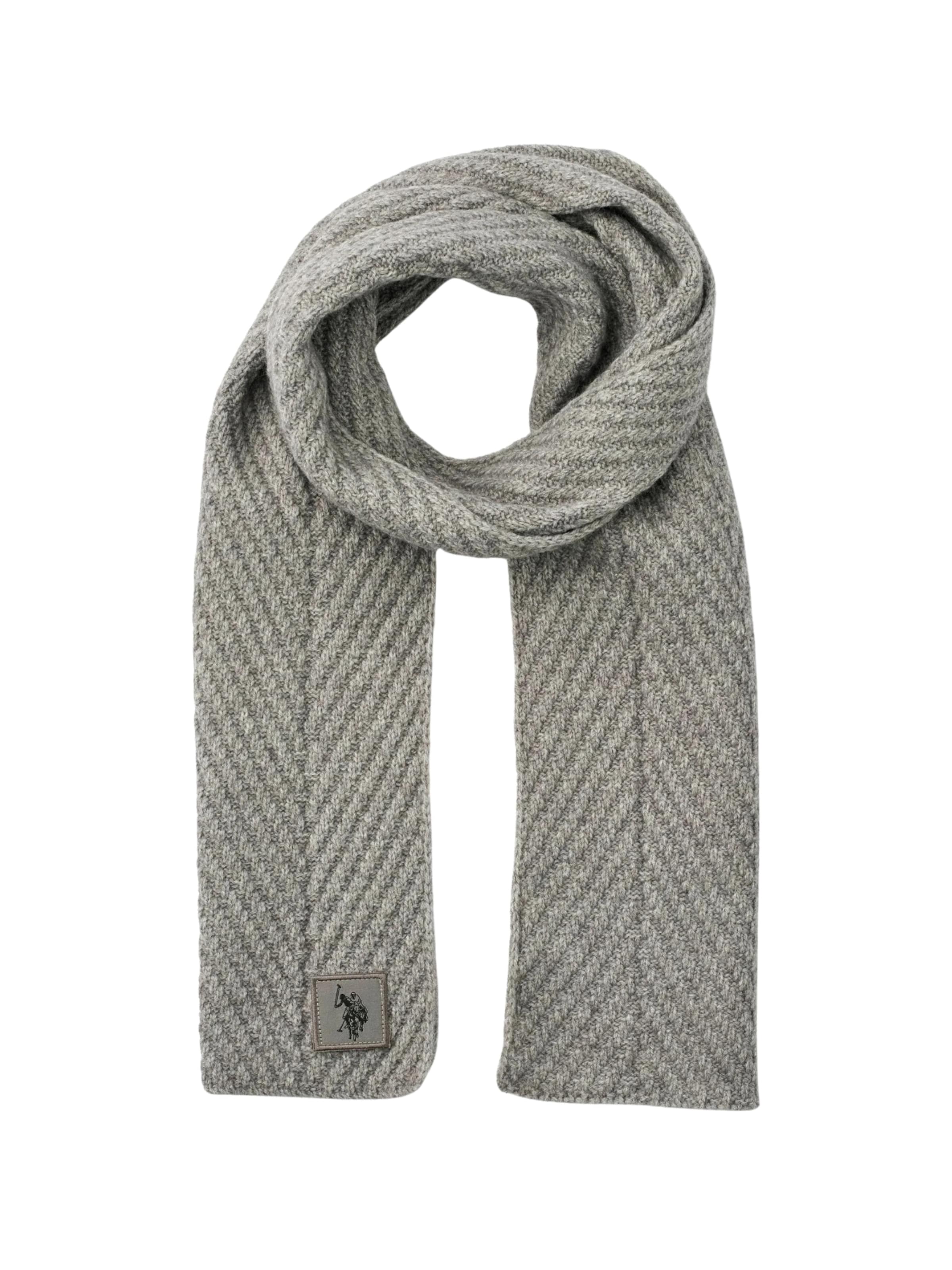 Écharpe 'Nico' U.S. POLO ASSN. en gris : devant