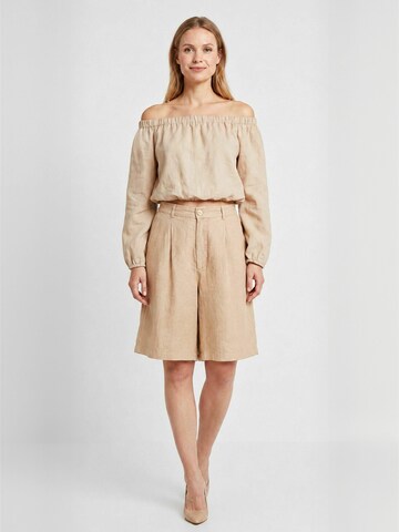 Opal Studio Regular Broek ' Alva ' in Beige