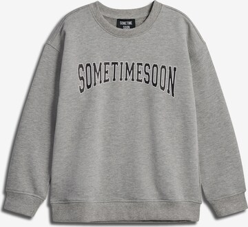 SOMETIME SOON Sweatshirt 'Winters' in Grau: predná strana