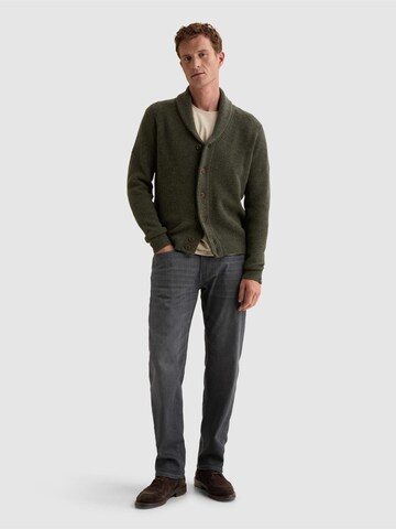 Giacchetta 'Cardigan in 100% wool with allover rib texture' di VANGUARD in grigio
