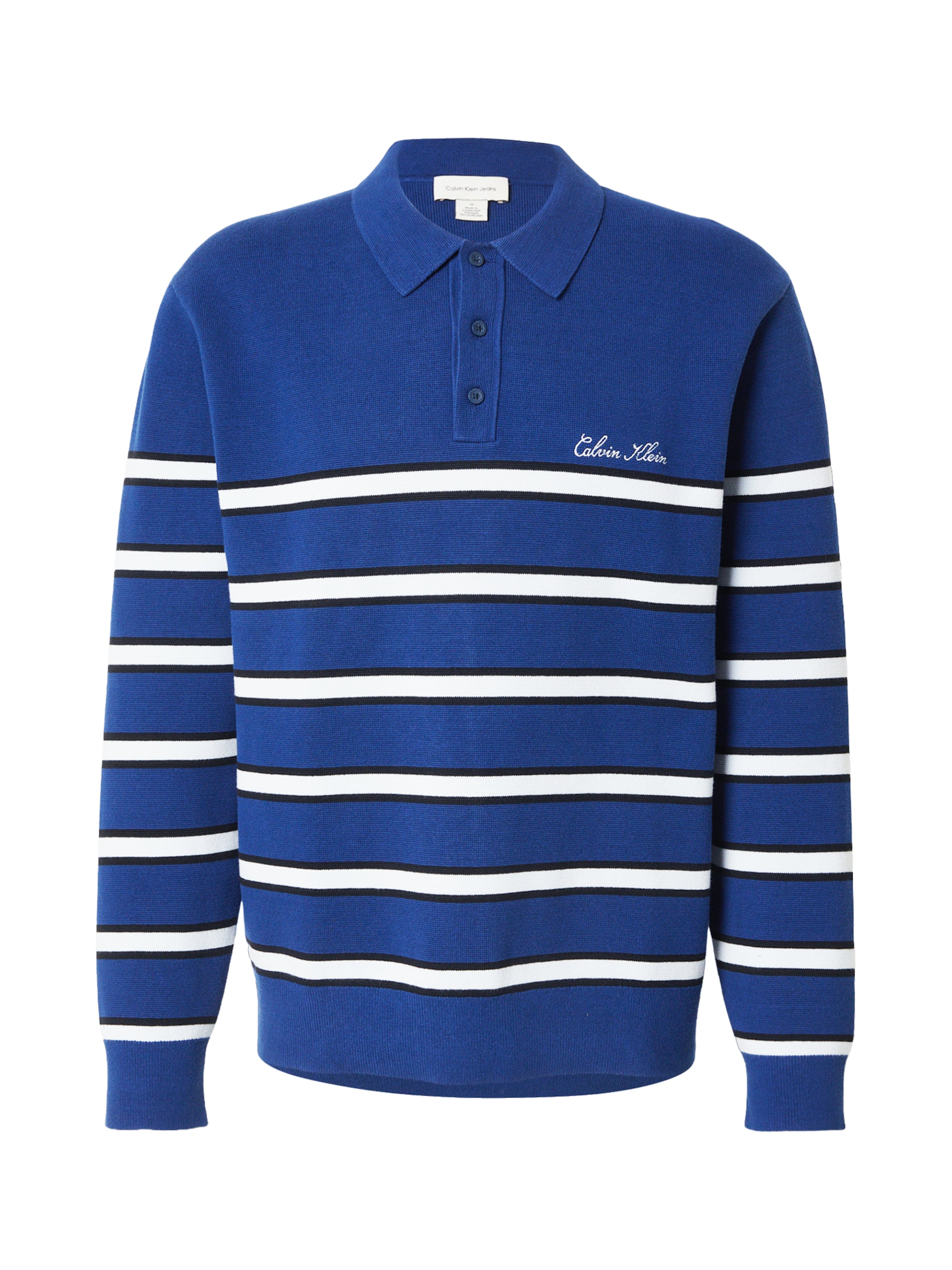 Calvin Klein Jeans Regular Pullover in Blau: Vorderseite