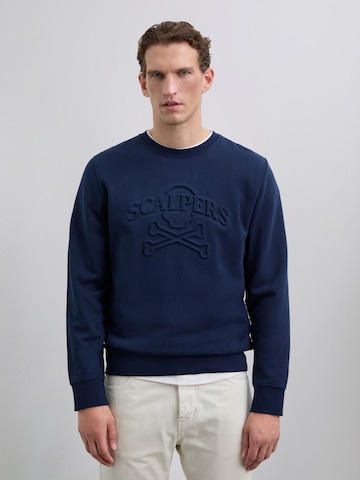 Bluză de molton de la Scalpers pe albastru: față