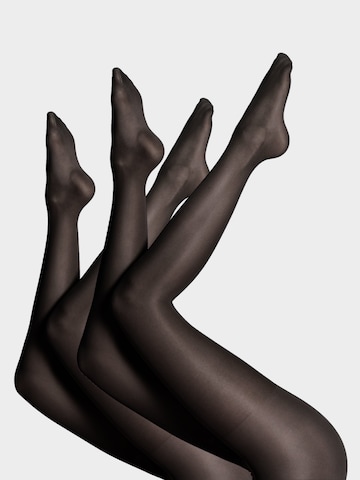 Bataillon Belette Tights 'Strumpfhose transparent 40DEN Damen – semitransparent & reißfest (2er Pack)' in Black: front