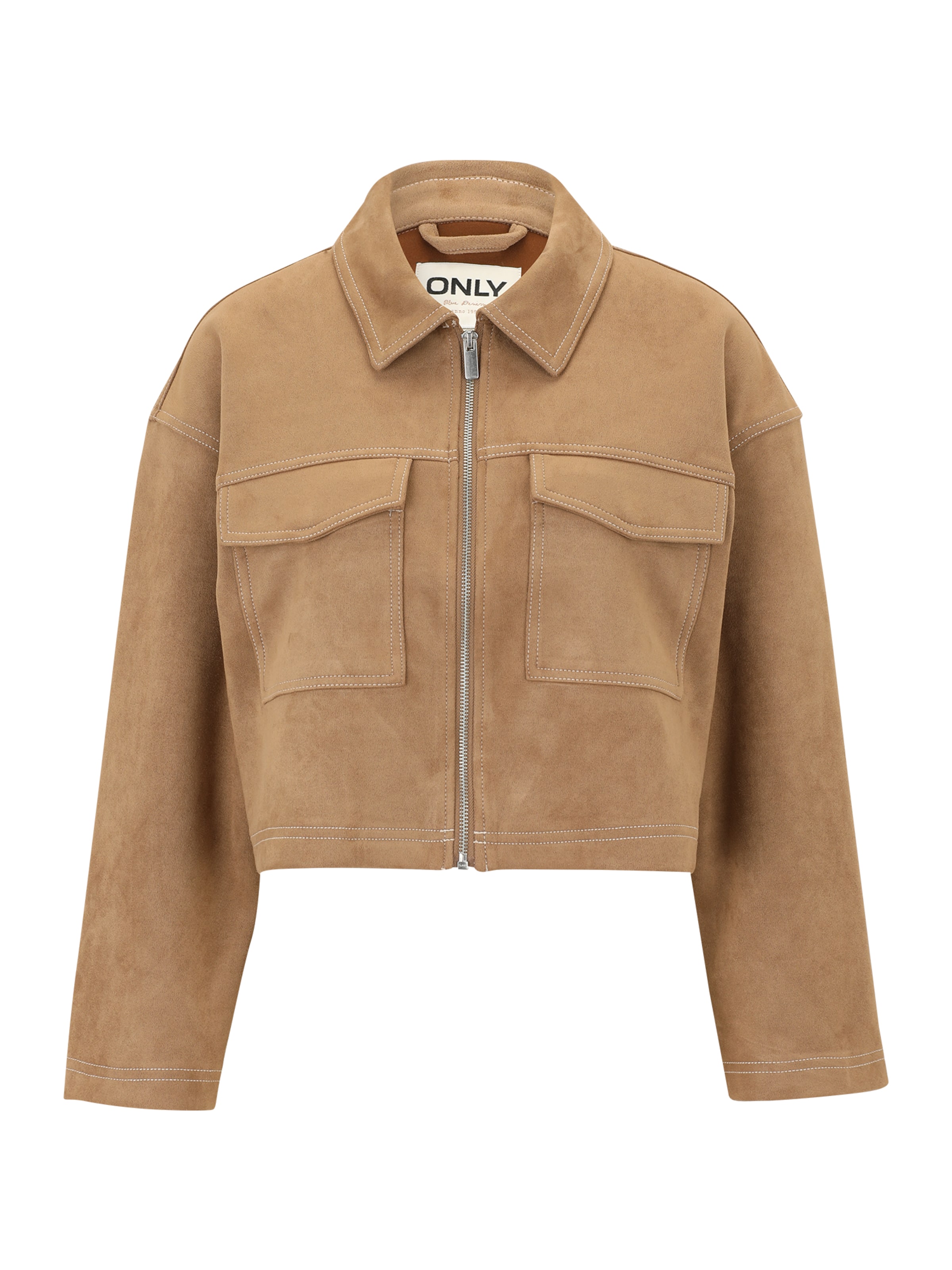 Only Petite Between-Season Jacket &#x27;ONLSTINA&#x27; in Brown: front