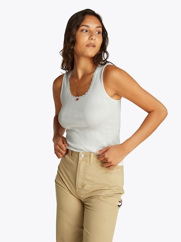 Tommy Jeans - Top en blanco: frente