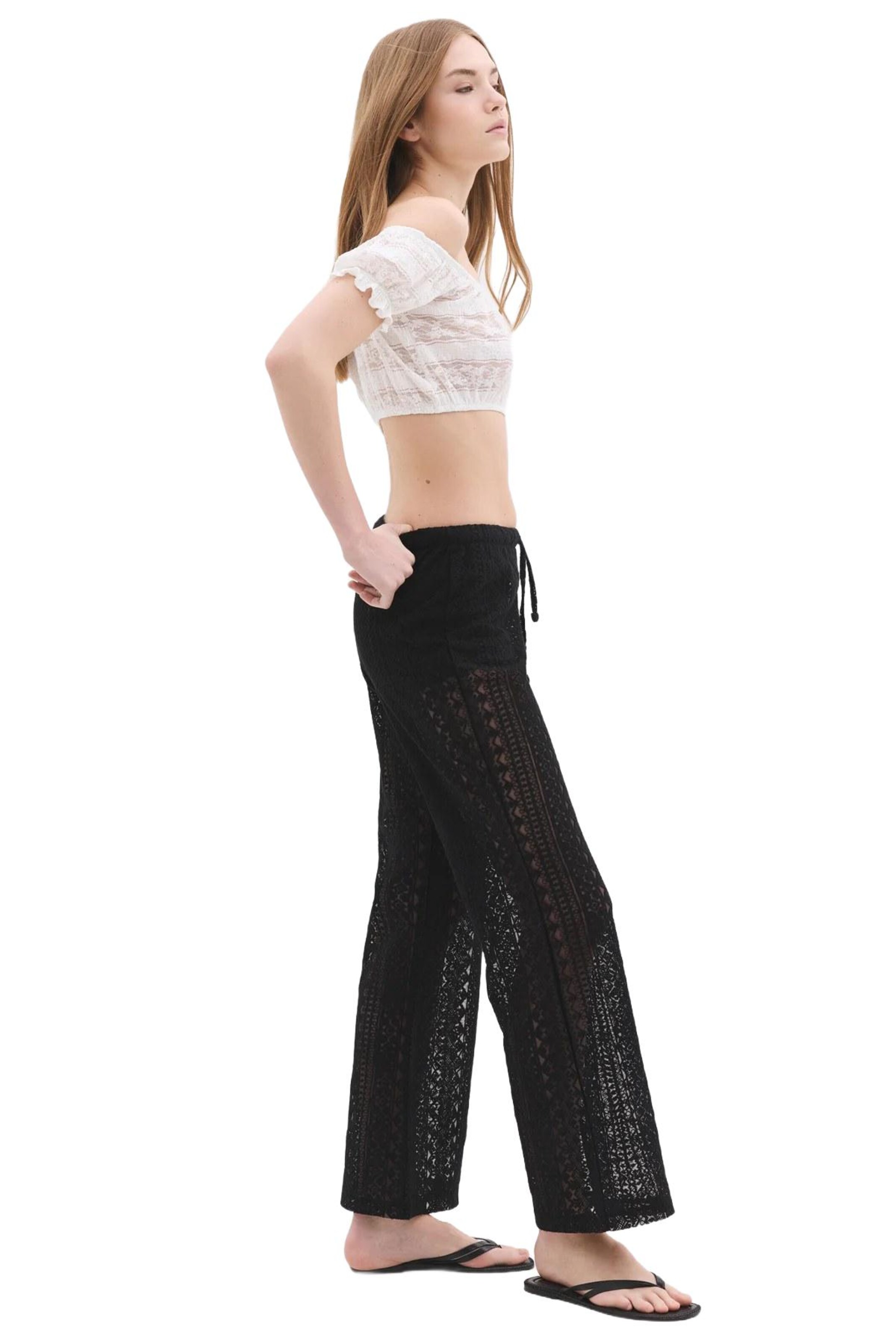 No Matter What Loosefit Hose in Schwarz