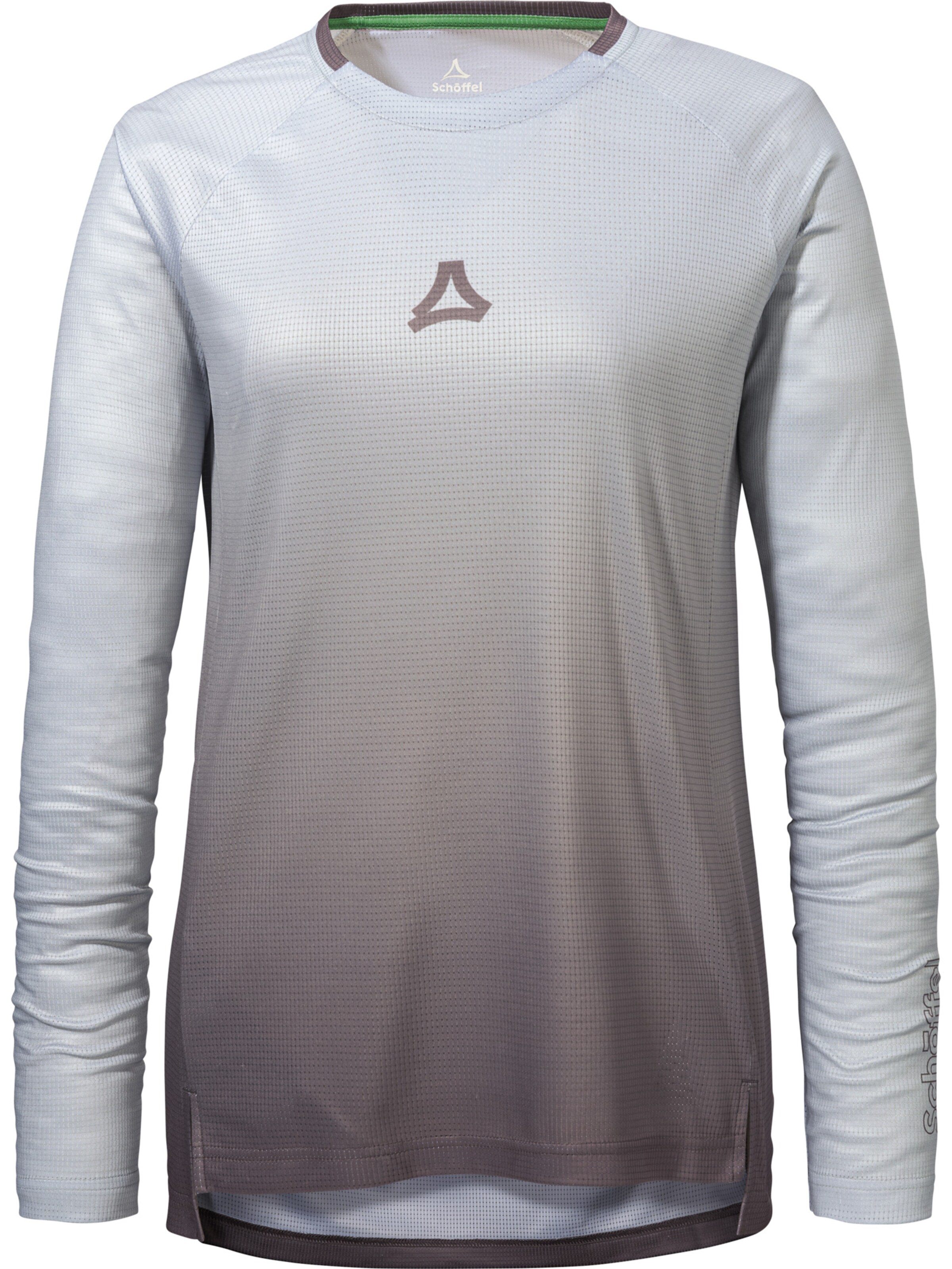 Schöffel Funktionsshirt 'Koitere' in taupe / hellgrau, Produktansicht