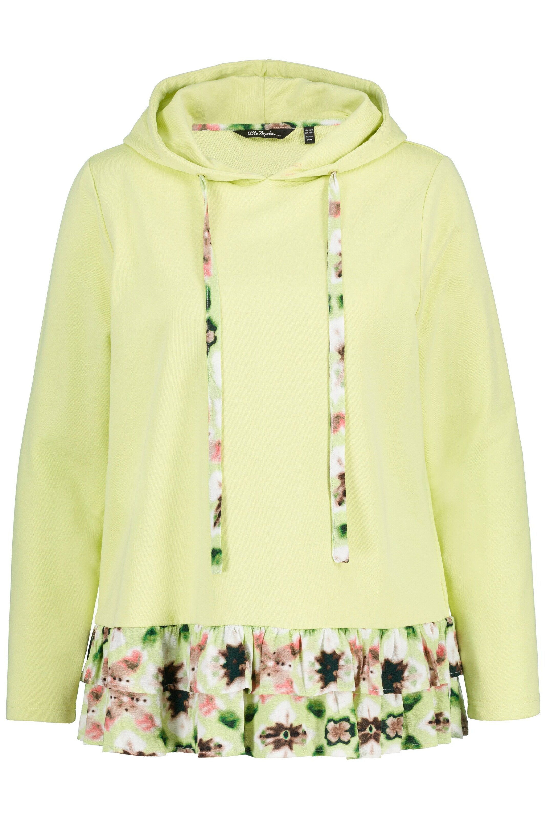 Ulla Popken Sweatshirt in Gelb: Vorderseite