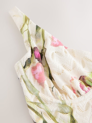 Next Balkonetové Jednodielne plavky - Béžová