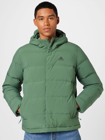 ADIDAS SPORTSWEAR Outdoor jacket 'Helionic Down' in Green: front