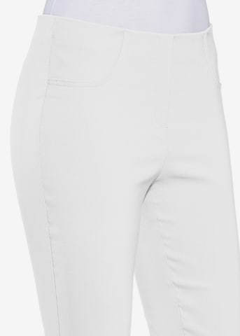 STEHMANN Slim fit Pants 'Loli' in White