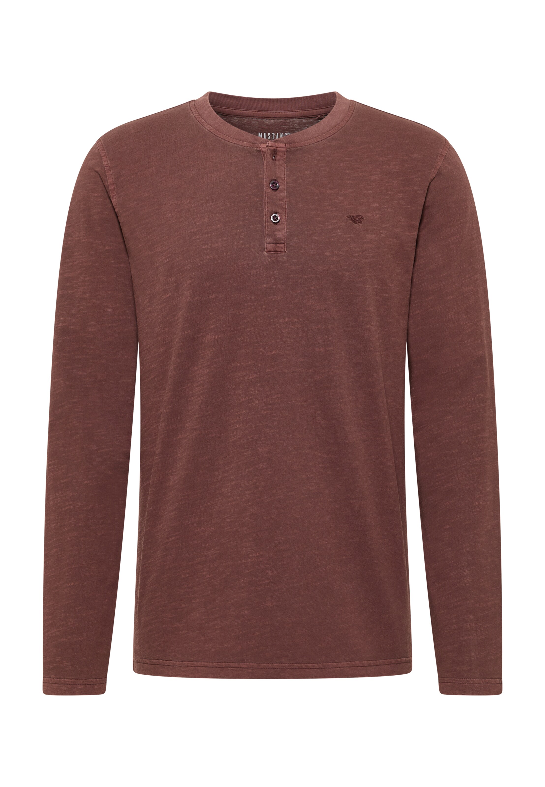 MUSTANG Shirt 'Atchison' in Braun: Vorderseite