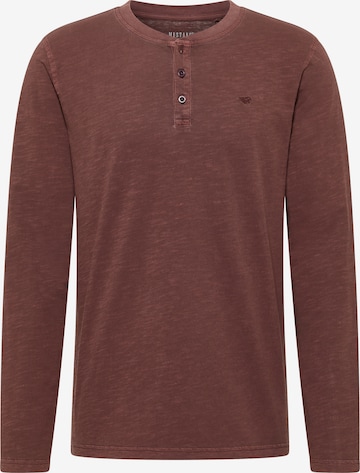 MUSTANG Shirt 'Atchison' in Braun: Vorderseite