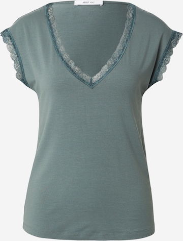 ABOUT YOU T-Shirt 'Therese' in Grün: Vorderseite