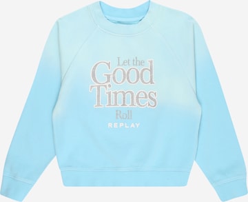 REPLAY & SONS Sweatshirt in Blue: front