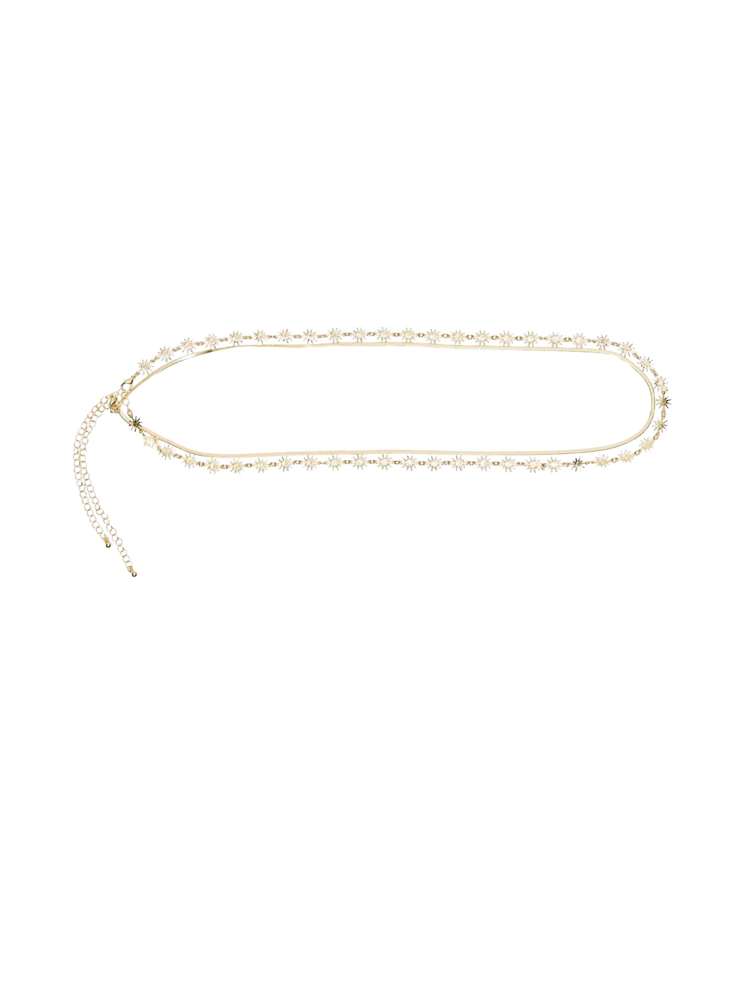Bershka Belt in Gold: front